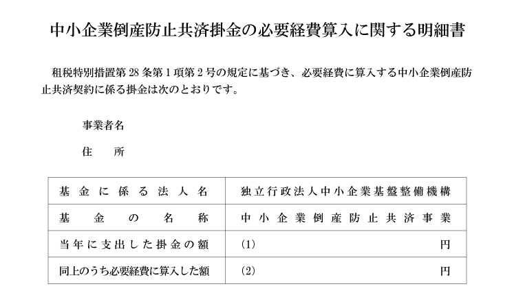 倒産 防止 共済